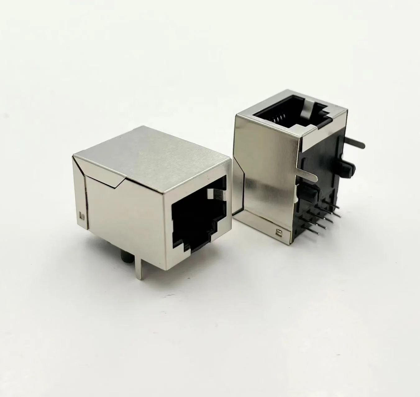 1x1 RJ45 female Ethernet Socket Connector Tab Down shielded 8P8C LAN Network Connector for Cat5 Cat5e Cat6 Cat7