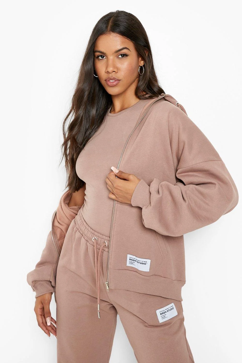 New Tracksuit Women Elegant Solid Suits Fleece Warm Hoodies 3 Piece Set Autumn Winter Fashion Oversized Sweatshirts Tracksuit