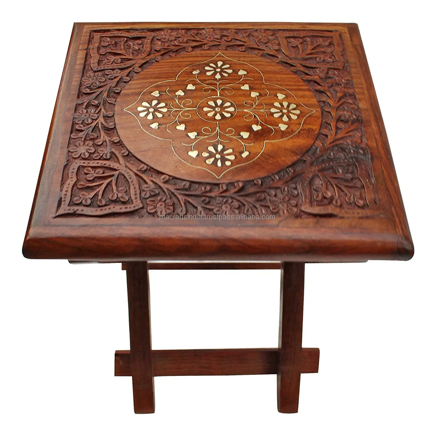 Beautiful Wooden Folding Stool Foldable Stool for Office Kitchen & Home Decor Wooden Folding Table
