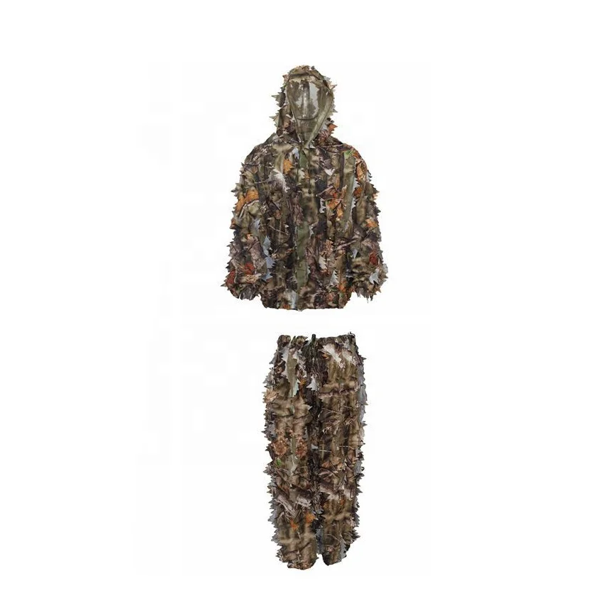 
fully customized Hunting Suit 3D Jungle Hunting Ghillie Suit Woodland Camo Camouflage Clothing Type Ghillie Suit 