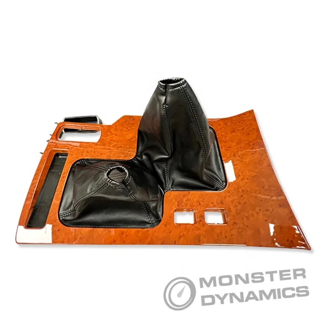 Gear Box Cover Car spare parts of interior manual transmission plate cover for Land Cruiser LC100 FJ100 MT (Wooden)