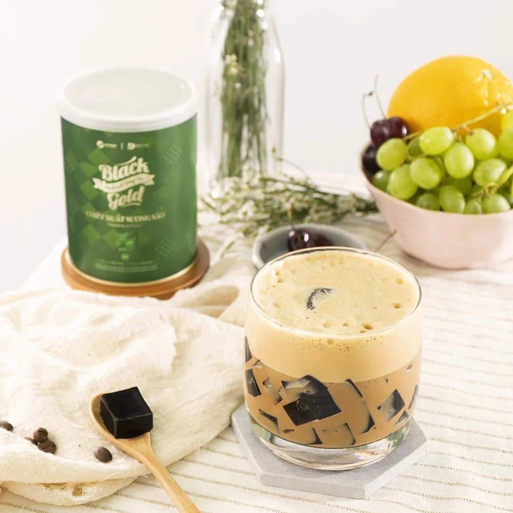 Best selling 2022 Herbal Extract Mesona Benth Chenisis Liquid herbal extract use for snack, dessert 25kg packing from Vietnam