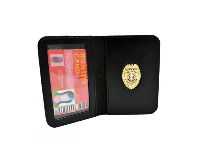 Wholesale Leather Badge Holder Cases ID Card Case Badge Holder Wallet