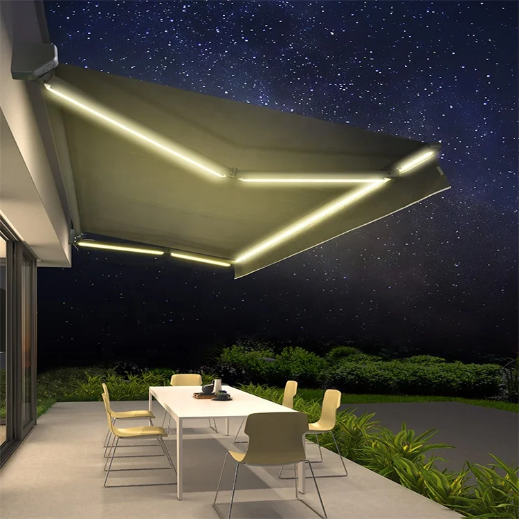 Sound Proof Awning Manually Operated Awning For Rain Canopy Retractable Sunshade Shelter Shades Remote Control Awning