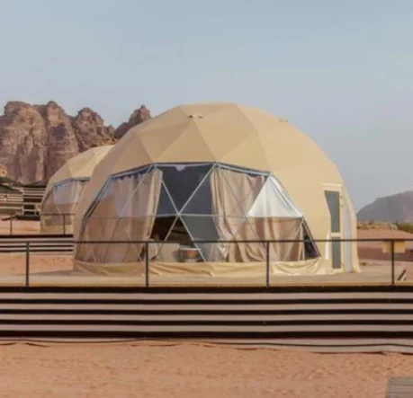 Geodesic Dome Glamping Tent Luxury Hotel For Sale With Bathroom