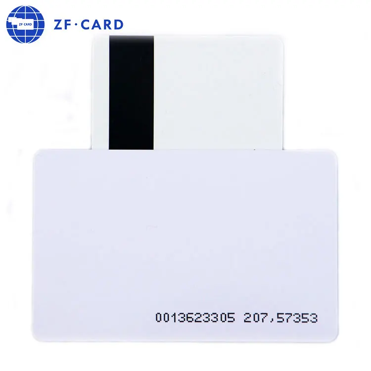 Plastic PVC Card  White Blank Hi-Co Magnetic Stripe for Access Control System