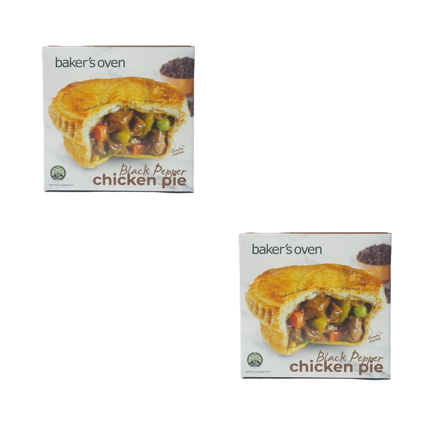 
Black Pepper Chicken Pie Puff Frozen Sugar-Free Spinach Round Pastry With Shelf Life 12 Months In Colored Box Packaging 