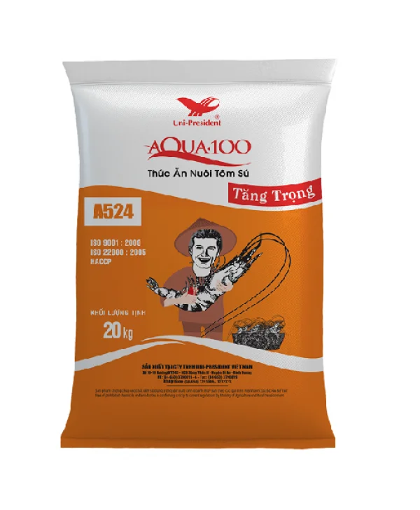 Feed specialized for prawn  - AQUA.100 PRAWN FEED - for prawn 10-20kg/bag export from Vietnam best quality