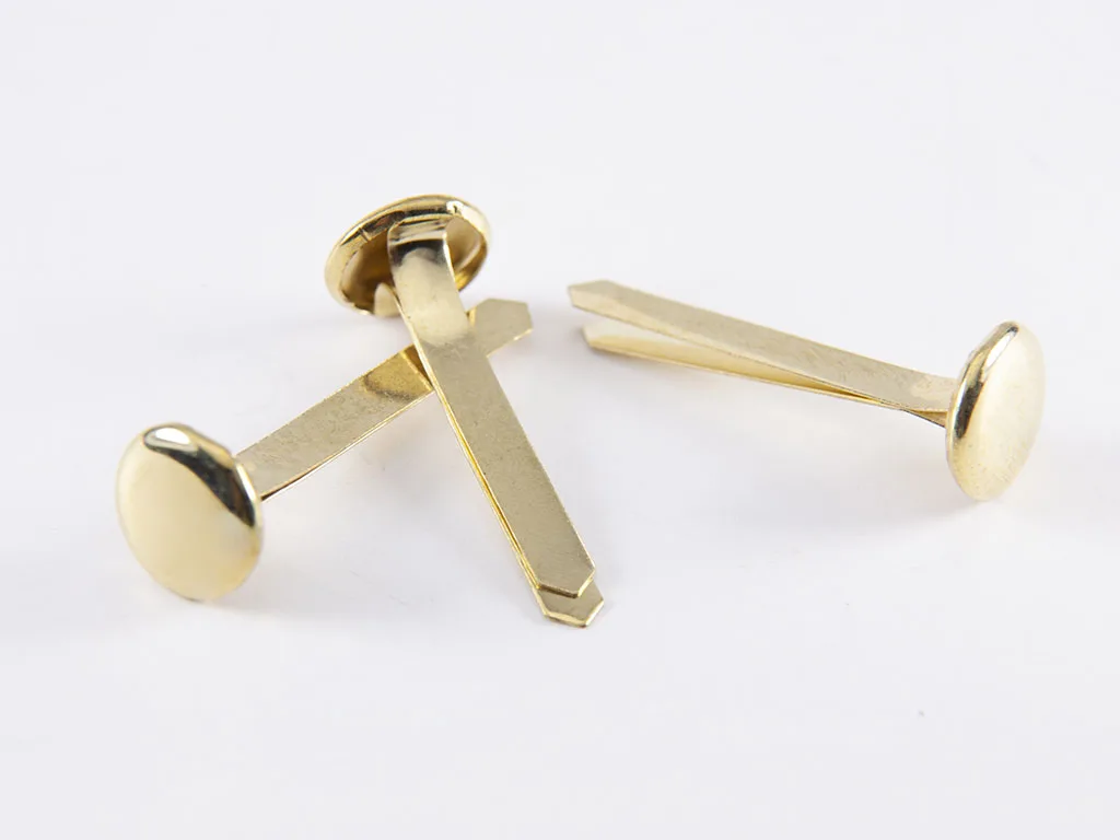 Taiwan made 12mm head long leg paper fastener for office use