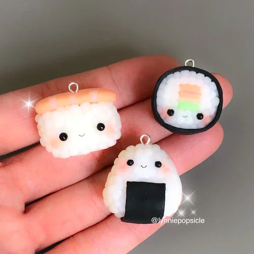 Factory Direct High Quality Kawaii Keychains ONE Kawaii Marshmallow Polymer Clay Keychain With Custom Logo