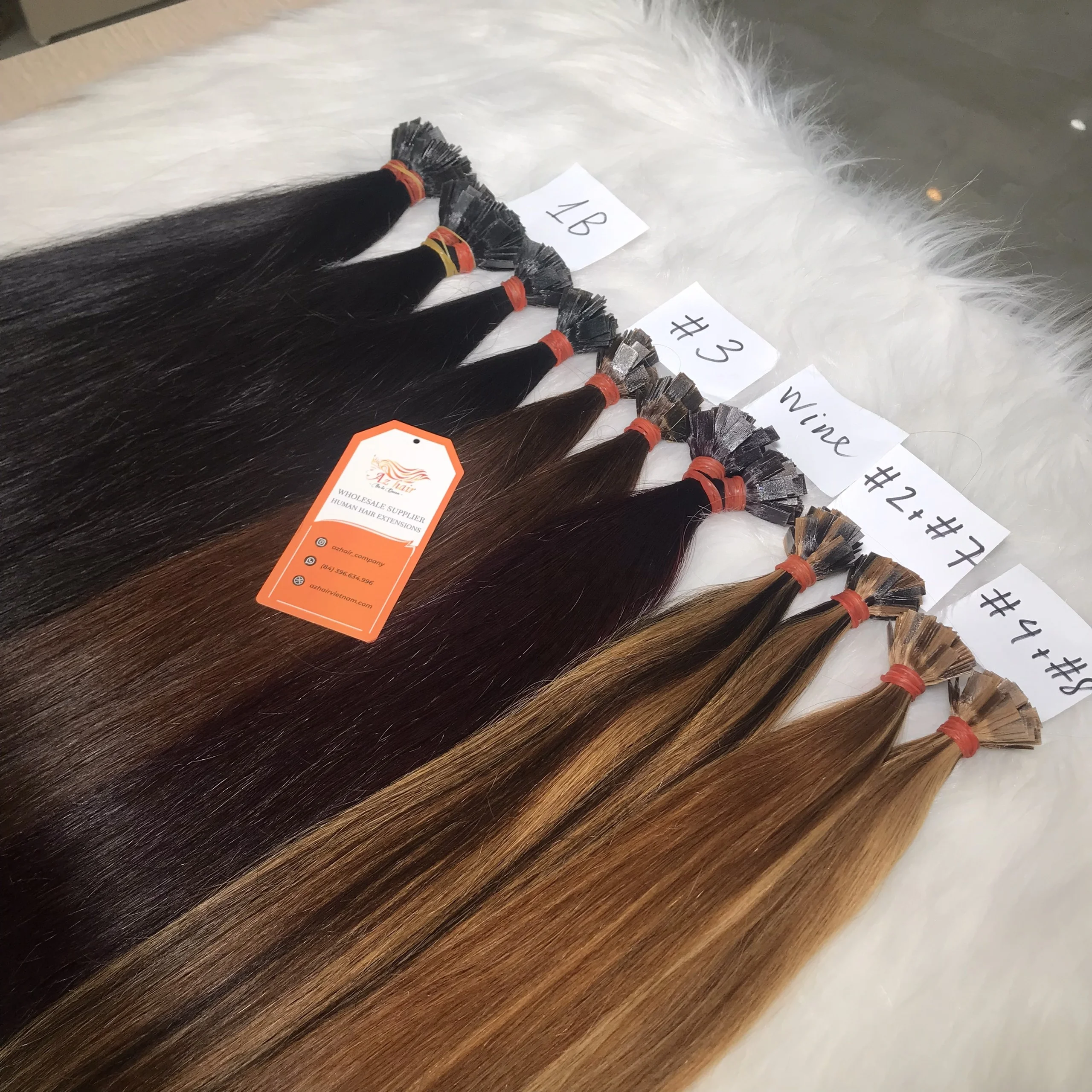 Keratin Extensions Flat Tip Hair Collection Color Straight From Natural Vietnamese Human Hair Wholesale Price