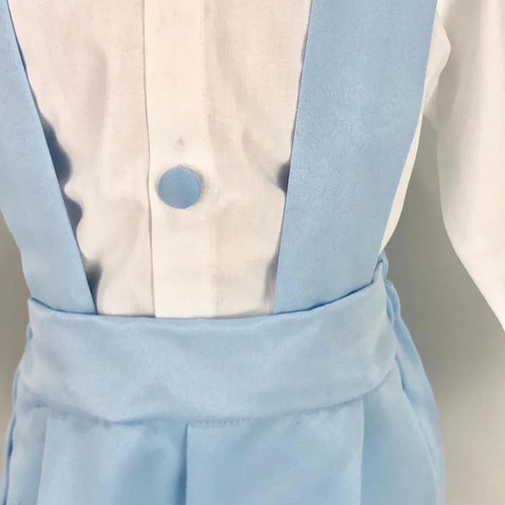 Summer Wholesale Children Modern Luxury Birthday High Quality Kids Clothes Clothing Custom Blue Boy Suit Baby Vest And Pants