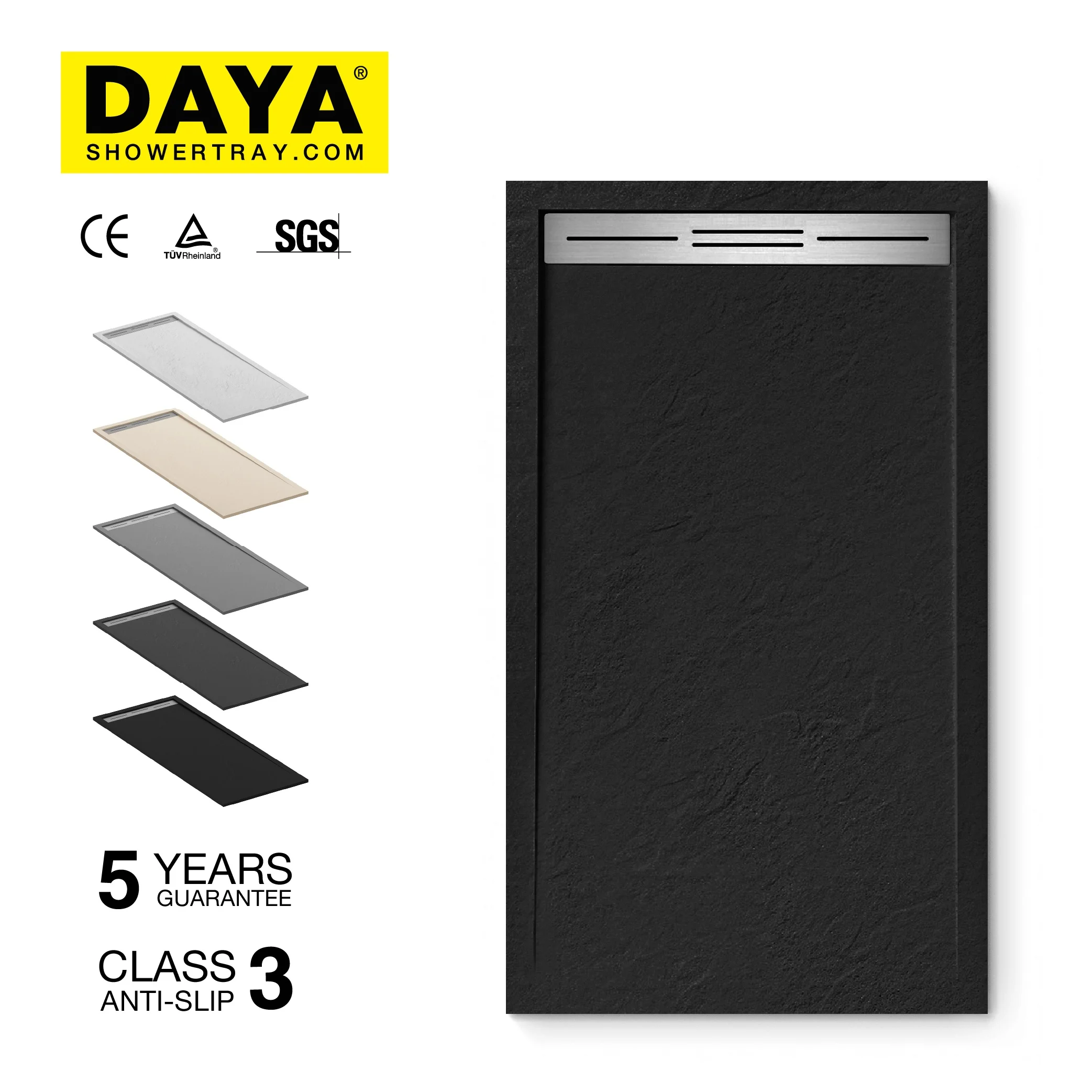 Wet Room Solid Surface Shower Tray Receveur De Douche Portable Resin Shower Base Waterproof Bathroom Shower Pan