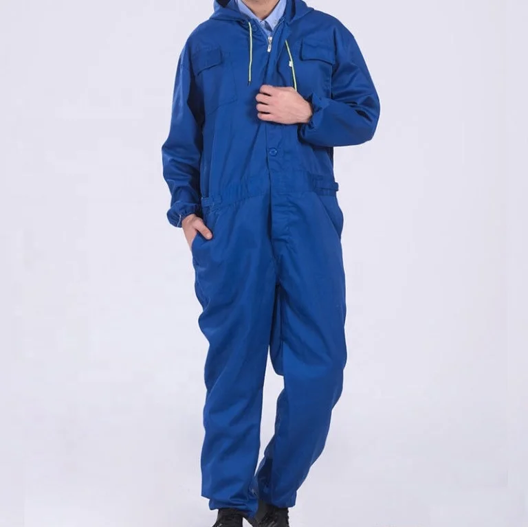 Men Hooded Overall Boiler Suit Work Jump Coveralls Custom Made High Quality Coveralls Painters Garage Suits Workwears