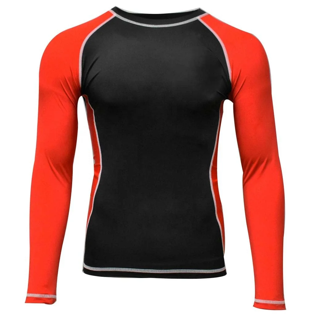 Rash guard sublimation rashguard mma compression shirt custom printed rash guard