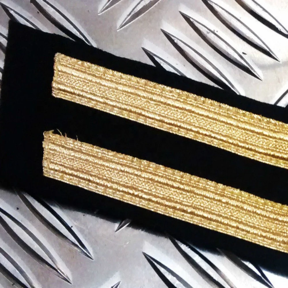 Genuine British royal Navy RN Gold Chevrons Patch badge Blazer Badge Bullion Wire HandMade Embroidered