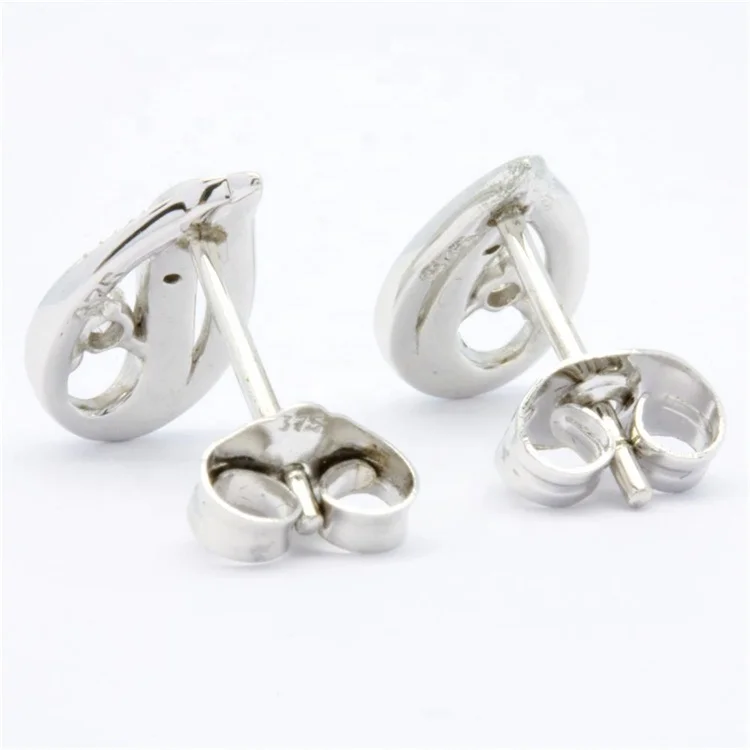 Wholesale Luxury Pear Earrings Engagement Gift 18K 14K 9K White Gold Diamond Fine Jewelry Jewelry Sets For Women