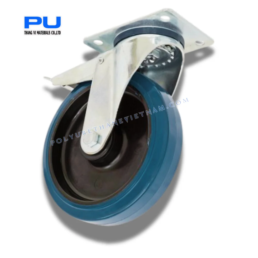 High Quality 1 Ton Extra Heavy Duty Industrial Caster Wheel 6 Inch and 8 Inch New Iron Core Polyurethane PU Load