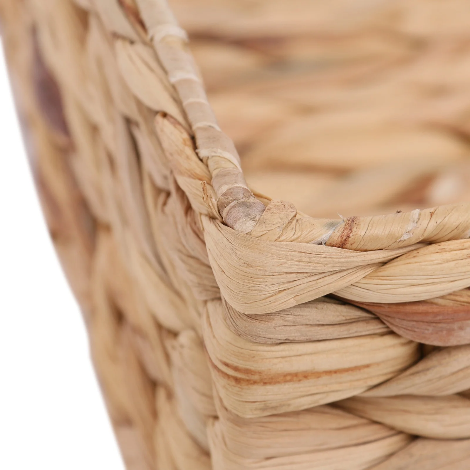 Factory Directly Manufacturer Water Hyacinth Seagrass Bin Storage Basket