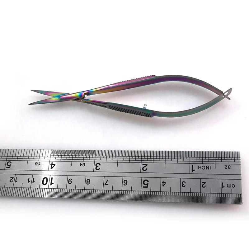 Пружинные ножницы для кутикулы маникюра Прямые острые лезвия из нержавеющей стали и