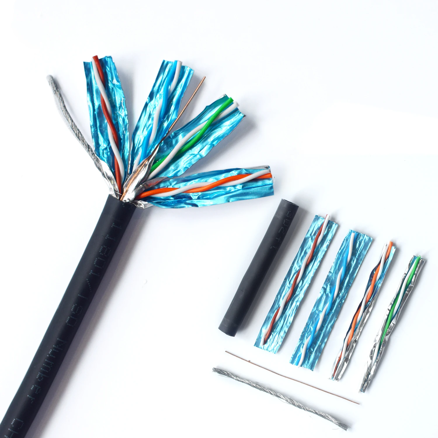 ADP OEM Pass Fluk8000 Cat 6A U/FTP Outdoor Cable 23AWG Bare Copper F/UTP UTP CAT6A Network Cable CAT6