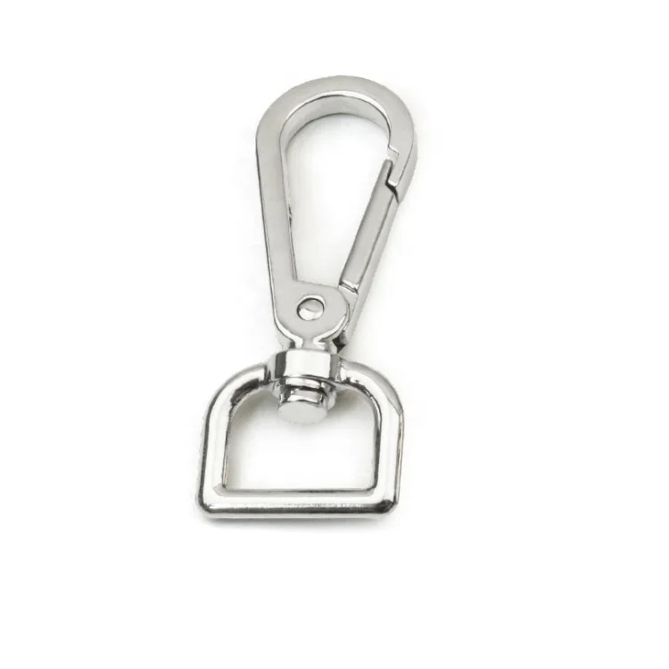Factory price luggage hardware key chain with shoulder strap metal large plate buckle