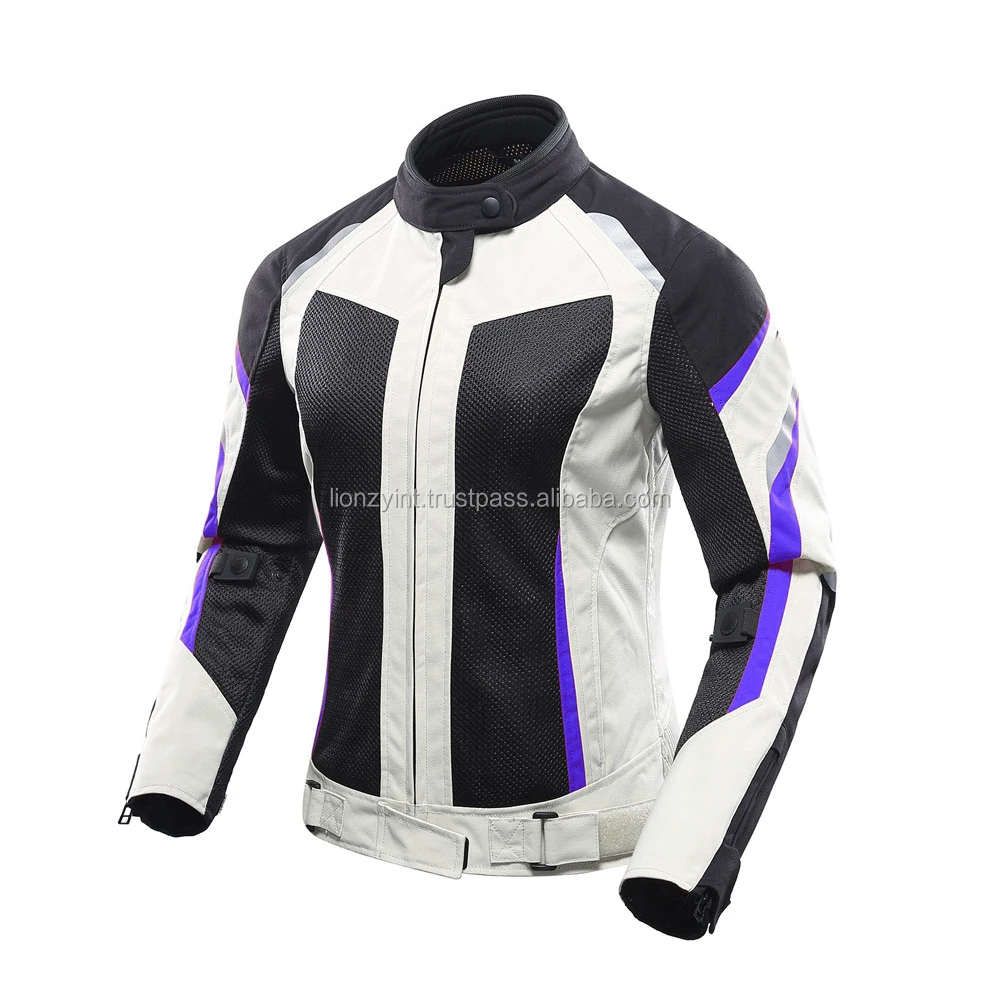 Motorcycle Motorbike Woman Textile Mesh Summer Cordura Jacket With Protector Level 1 or Level 2 Lionzy International