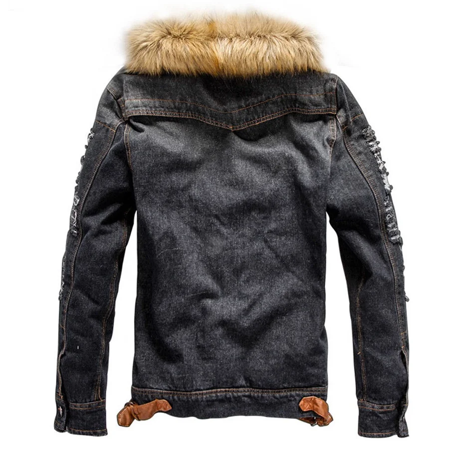 Men denim jacket oem autumn winter jacket mens elastic stretch jean Jackettes for men