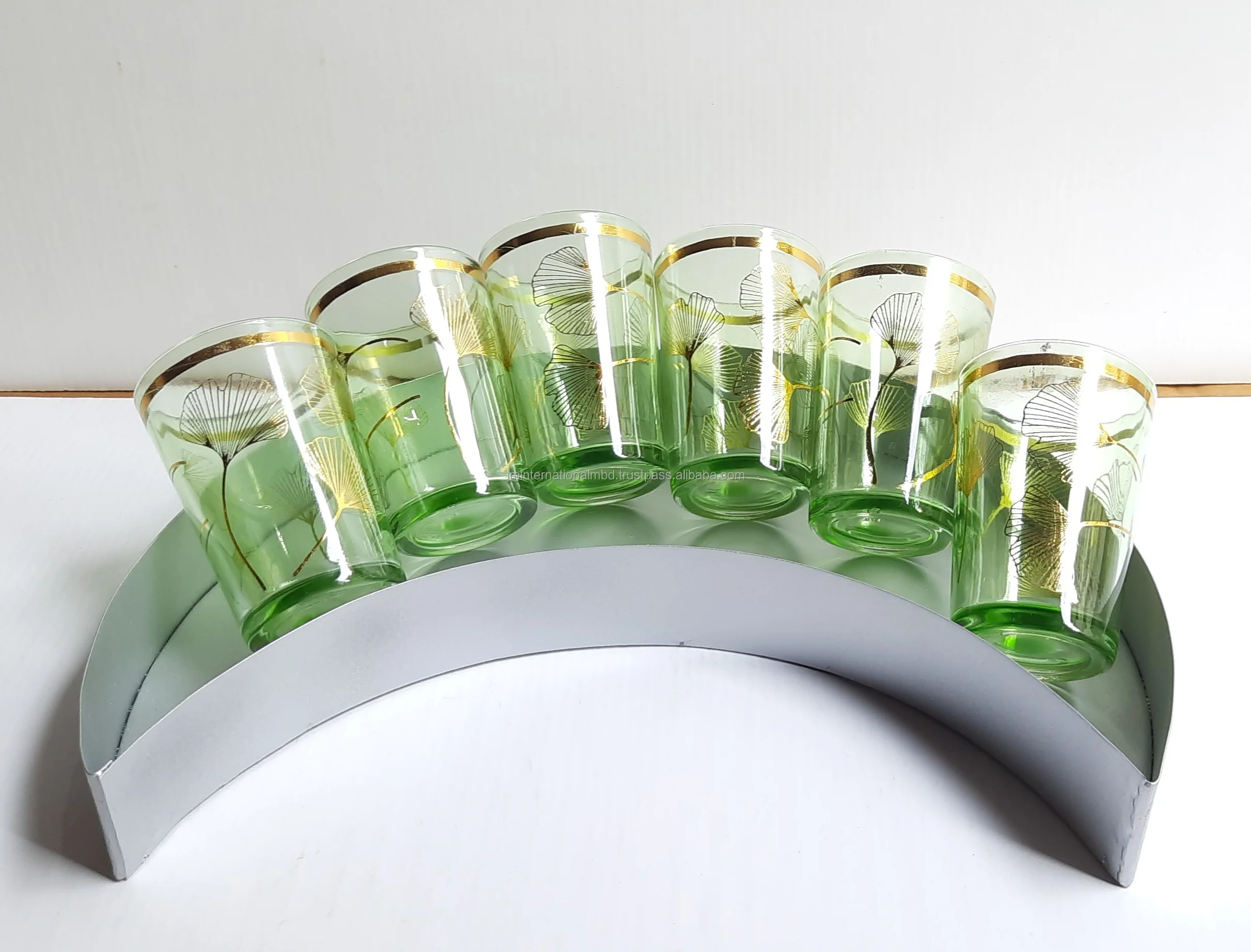 Ramadan dates chocolate tray with glasses and teapot