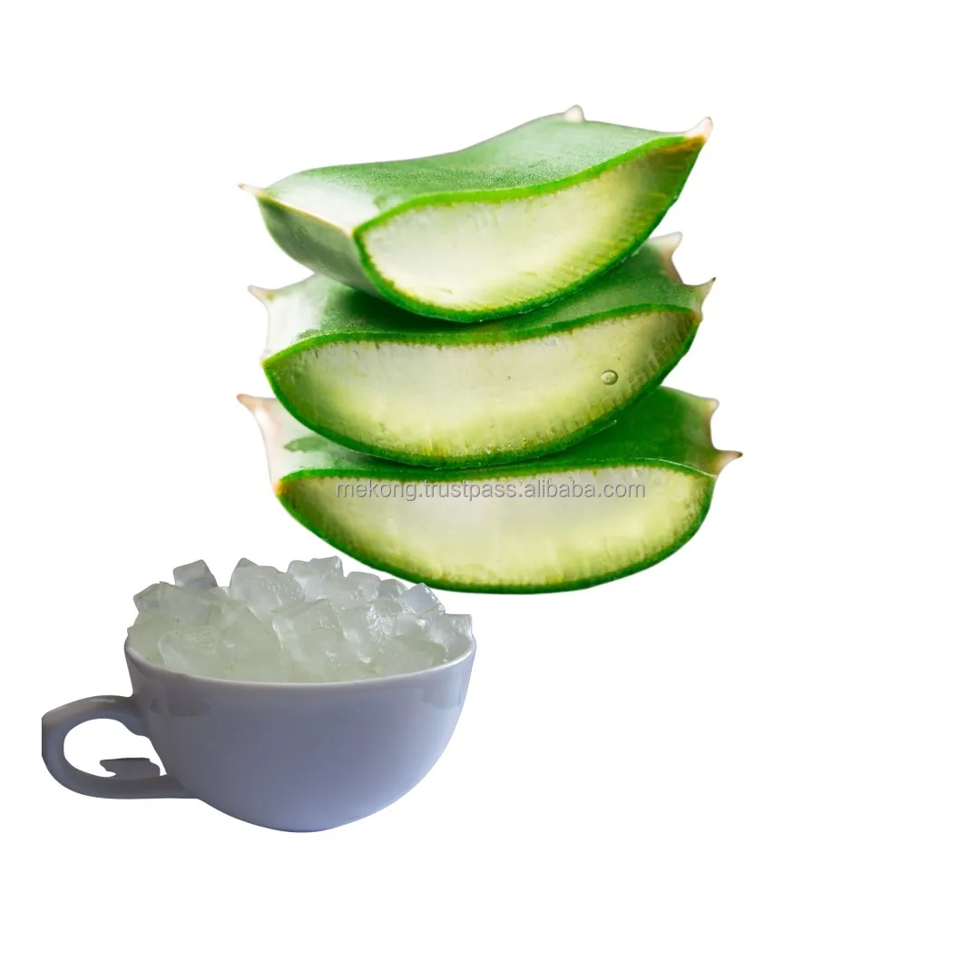 Hot Sales High Quality  Nutritious Healthy Aloe Vera Chunk Aloe Vera Jelly In Syrup For Beverages From Vietnam