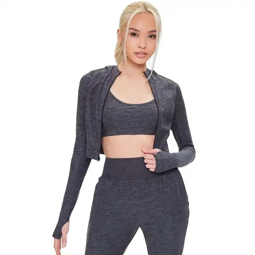 High Quality Gym Hoody Yoga Hoodies Fitness wear Women Sports Coat