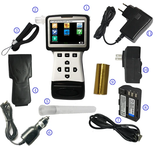 AlcoPatrol OEM TrafficPolice Law enforcement interlock breathalyzer with printer breath alcohol tester factory design