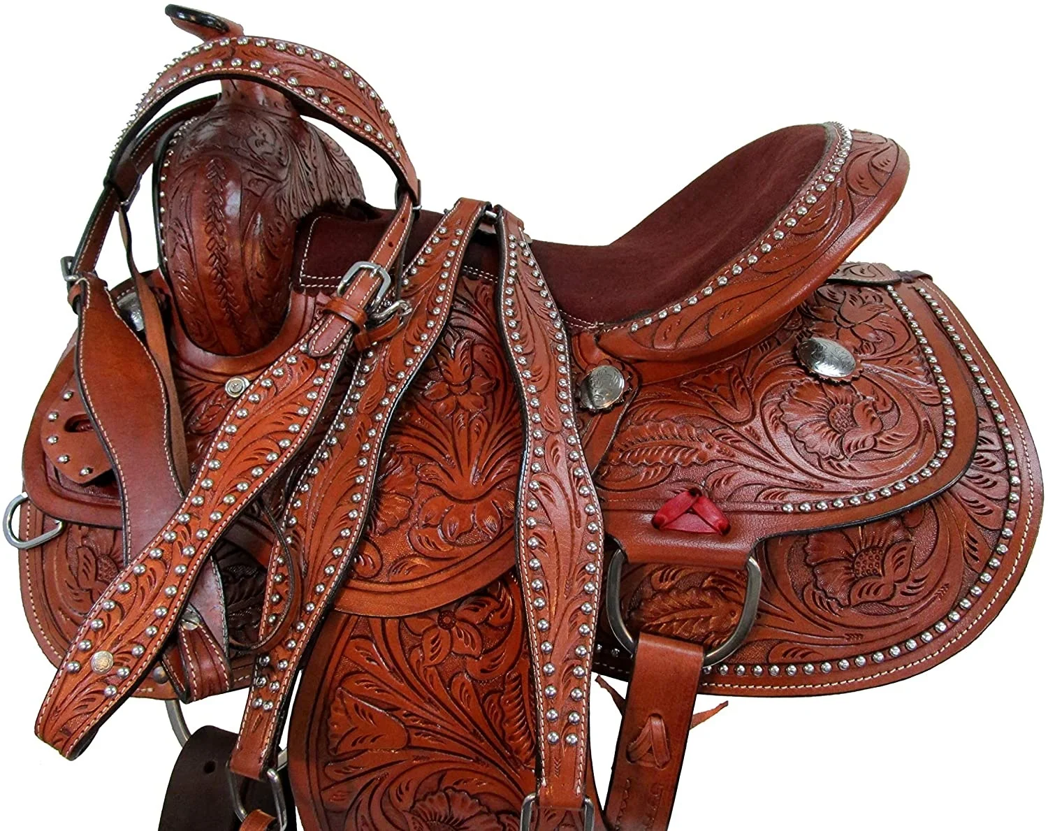 High Quality QASWA Sports English Style Leather Made Horse Riding Saddles