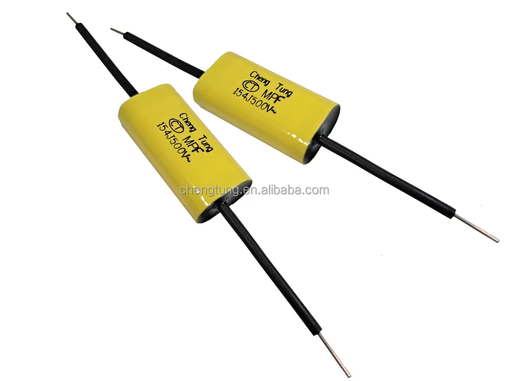 Осевые провода Овальные Плоские металлизированные полипропиленовые пленочные конденсаторы