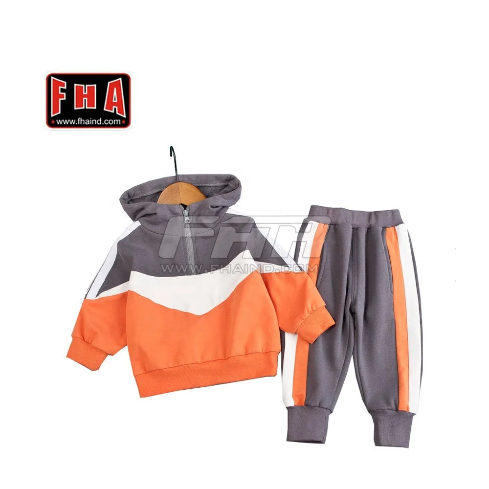 Latest Design Wholesale Custom Sports Casual Sweatsuit Set Boys Sportswear Cheap Camouflage Hooded Tracksuit For Kids
