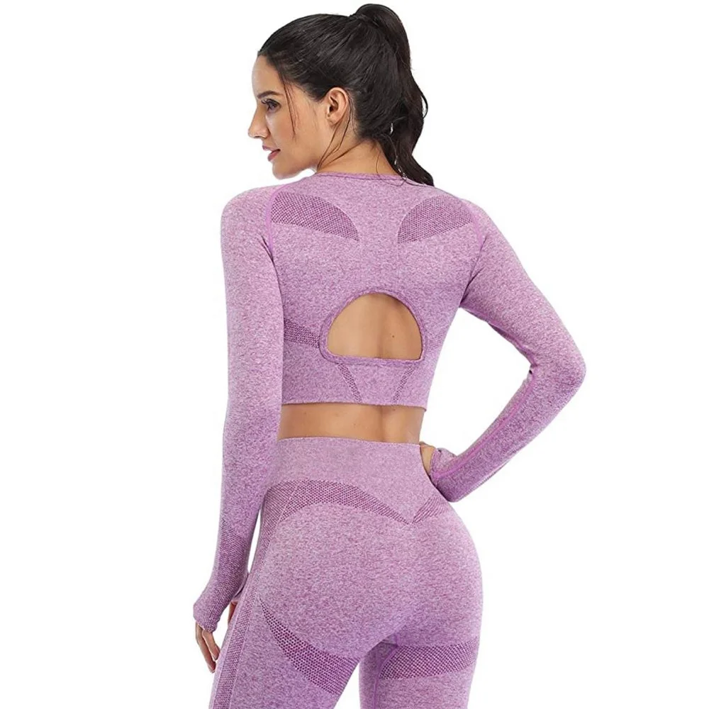 Hot Sale Sportswear Fitness Apparel Women 6 Piece Ribbed Yoga Suit Leggings Set Athletic Wear Gym Shorts Workout Clothes