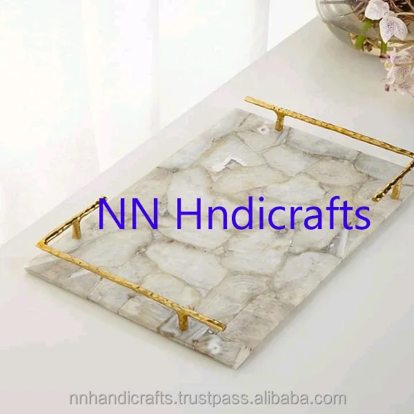 Unique Latest Design Golden Luxury Metal Mirror Round Serving Tray Plate Platter Dish Server For Gift Party Table Home Hotel Bar