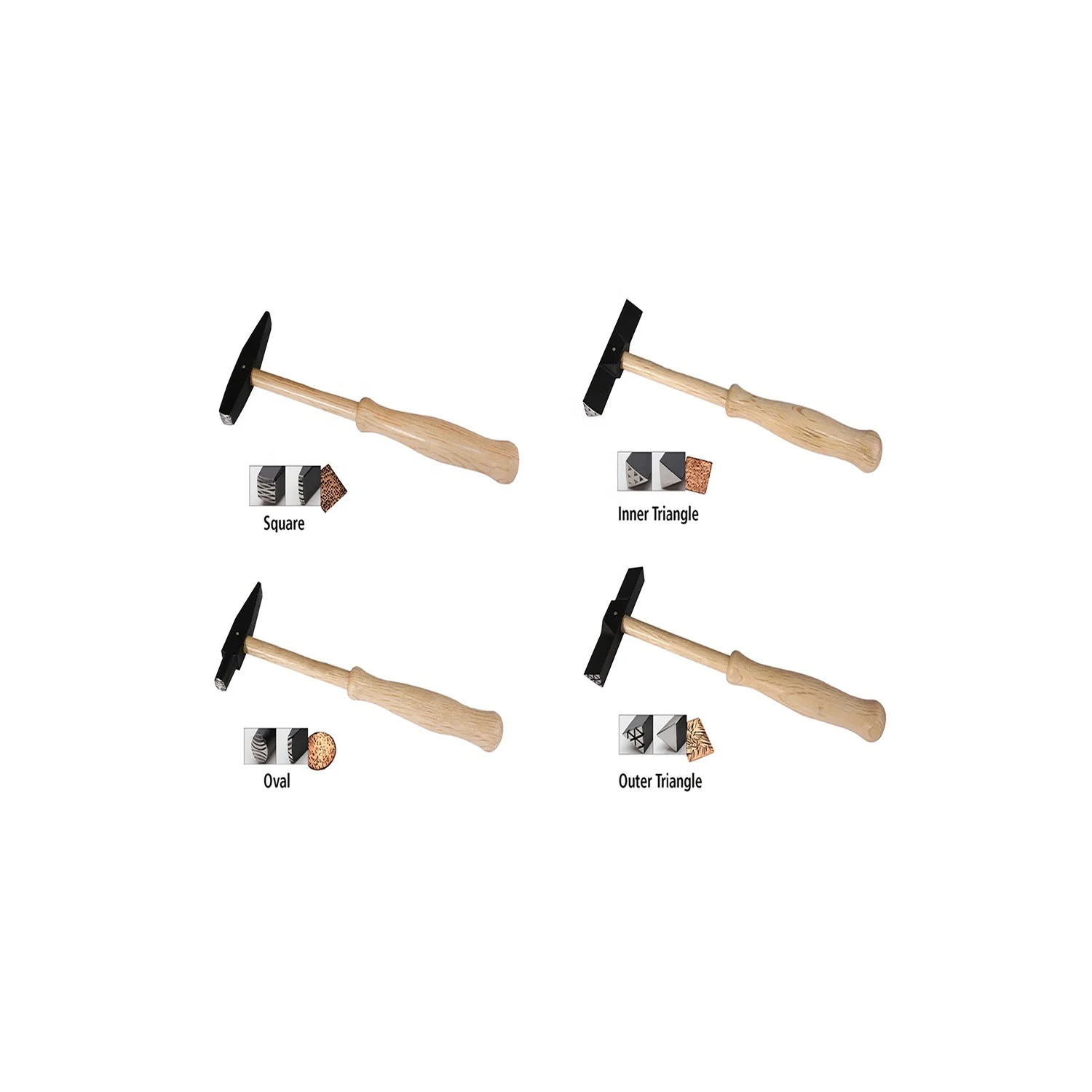 Набор из 4 молотков для текстуры WUBBERS ARTISANS MARK