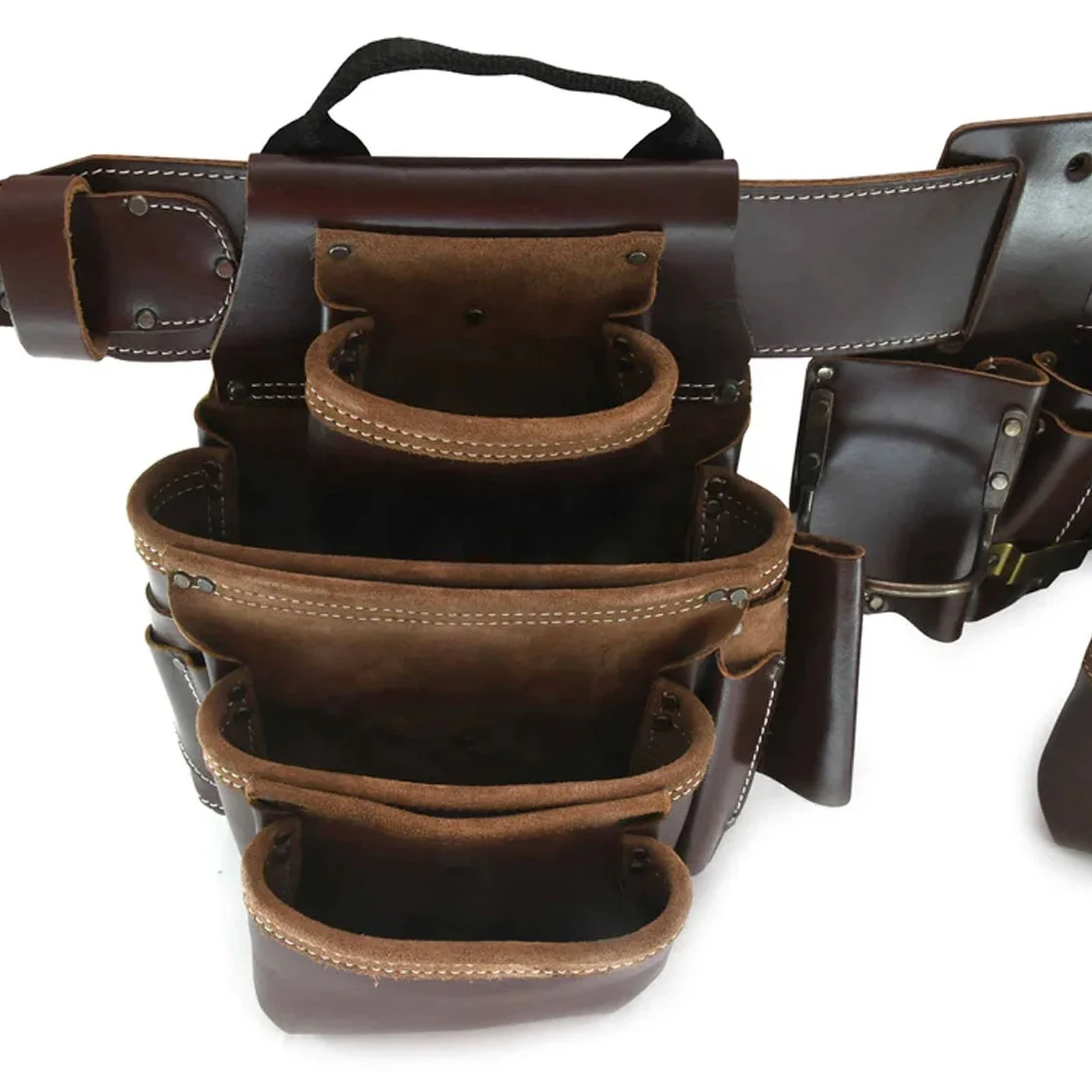 Compact Multi-Pocket Electric Tote Tool Bag Carpenter Bag with Suspender Belt Pouches Mechanic Tool Storage Box