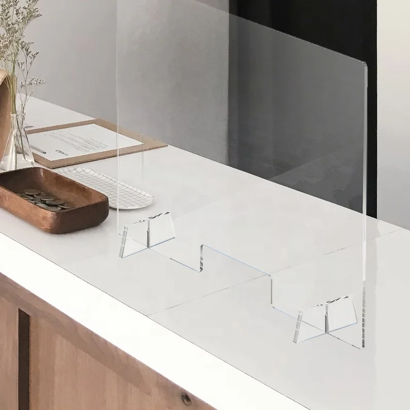 Домашний акриловый экран на заказ Барьерная защита разделитель для стола стеллажи дисплея