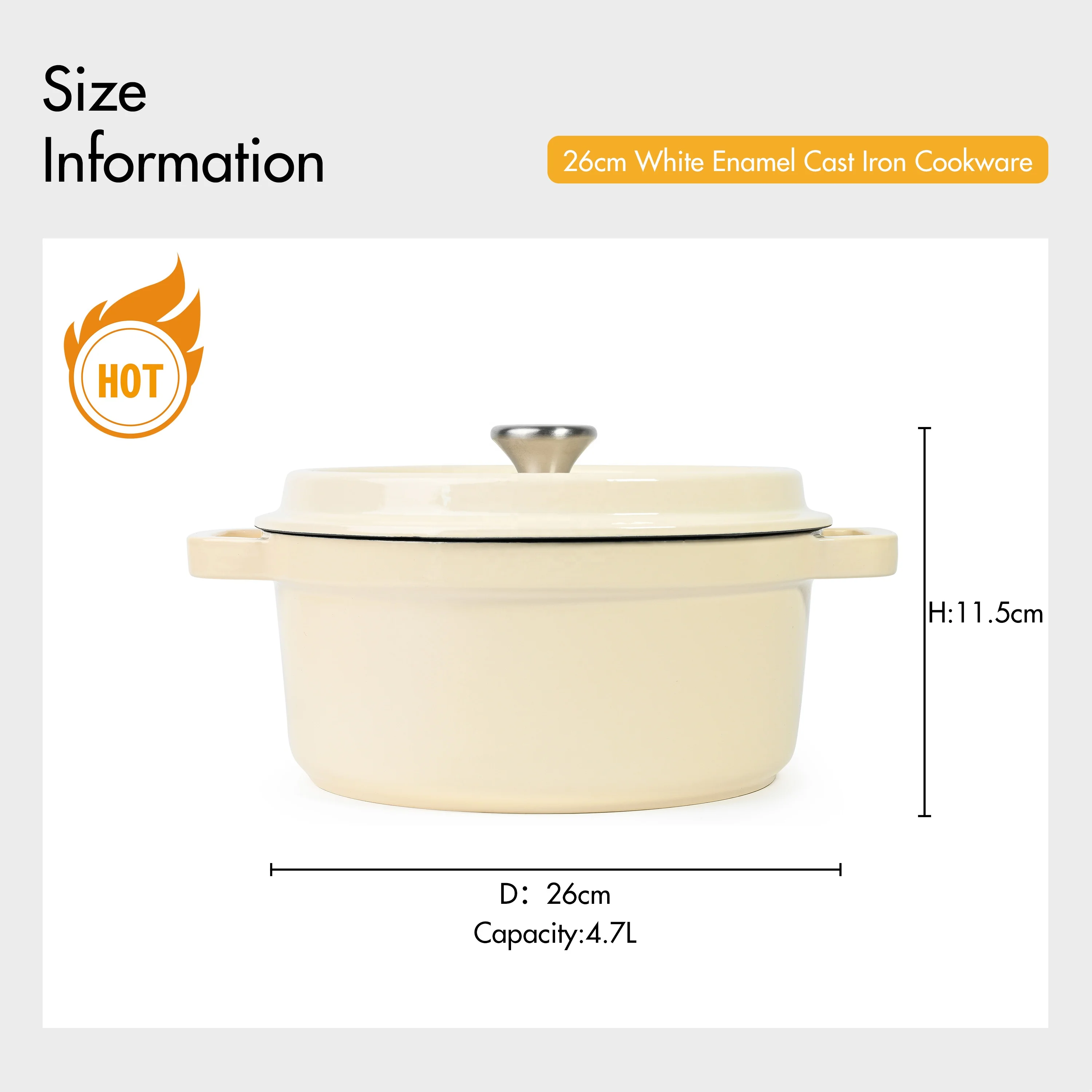 Raylon RTS Non-Toxic 5L 25cm Green Vintage Cast Iron Pots Enameled Cast Iron Covered Round Dutch Oven