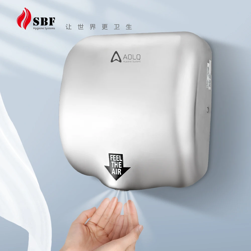 High Speed Stainless Steel Hand Dryer Wall Mounted Commercial Bathroom Dryer Automatic Sensor Electric Hand Dryer