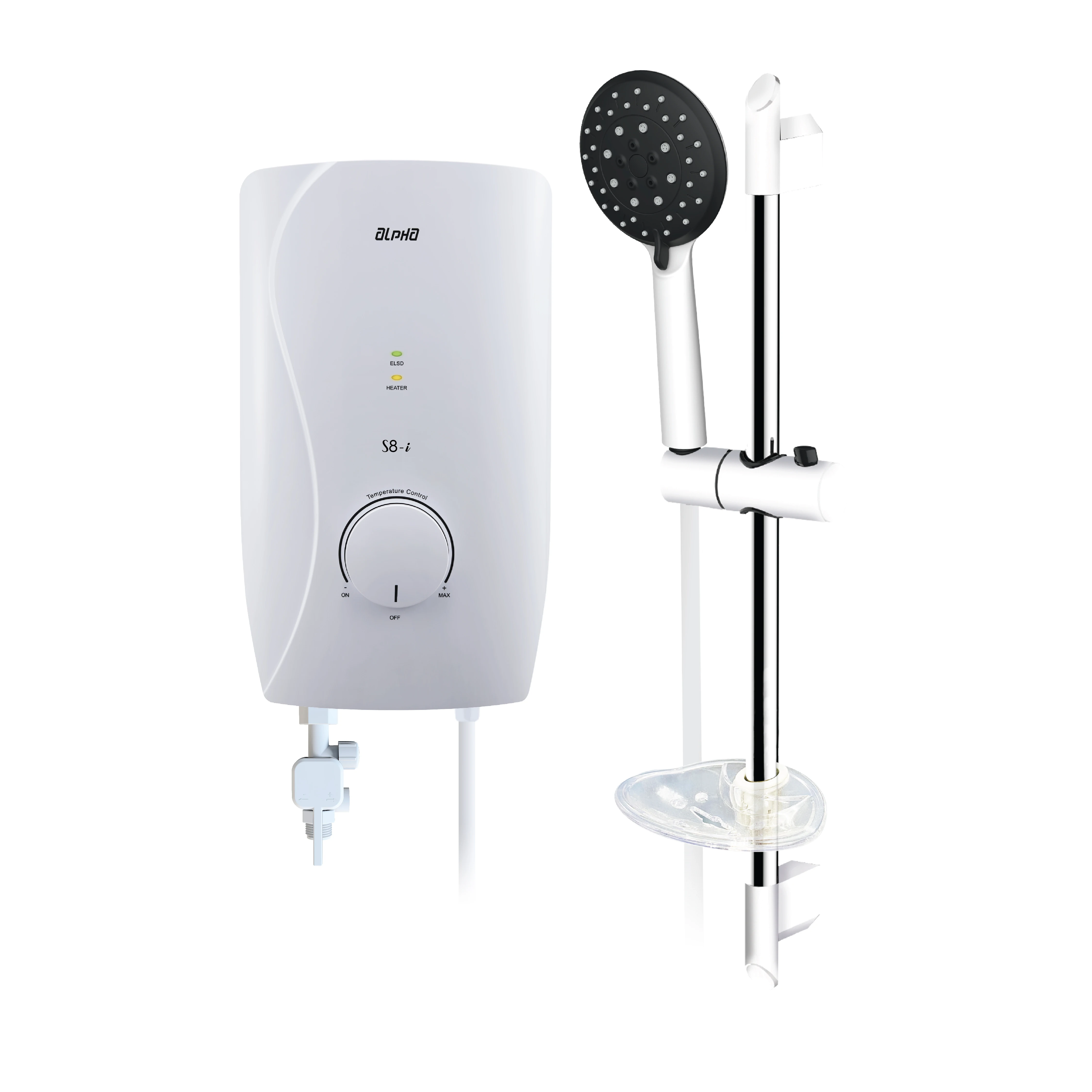 Best Price S8E 3.5KW White Instant Electric Tankless Water Heater Comfortable Bath at Home-for Bathroom Use in House & Hotel