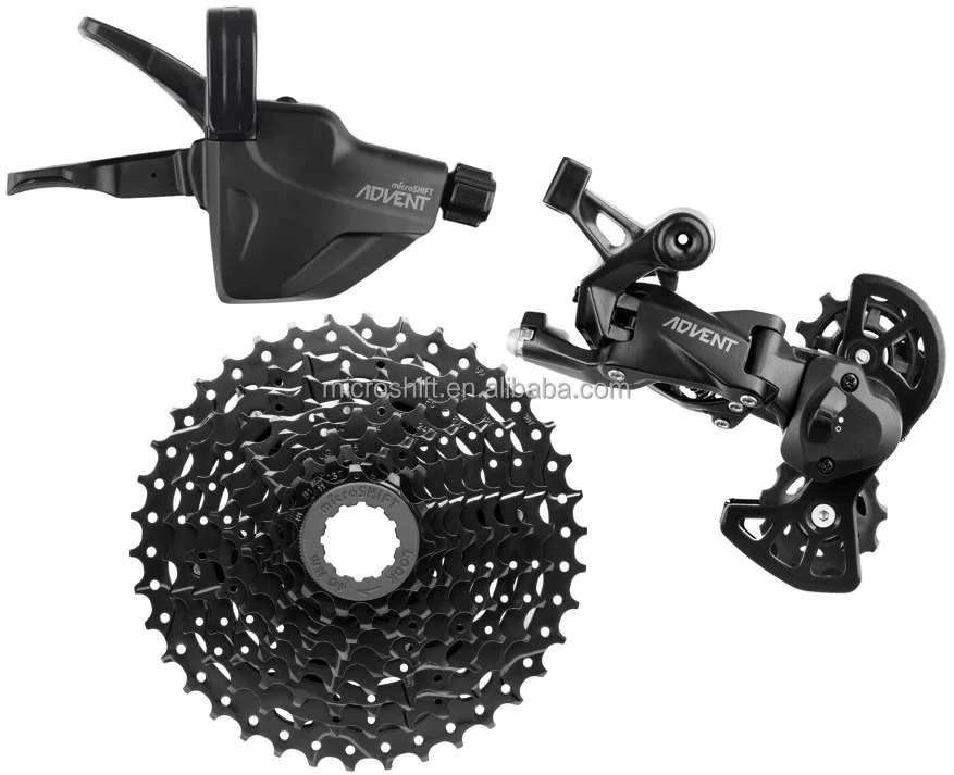 microSHIFT 9s groupset short reach folding bike frame