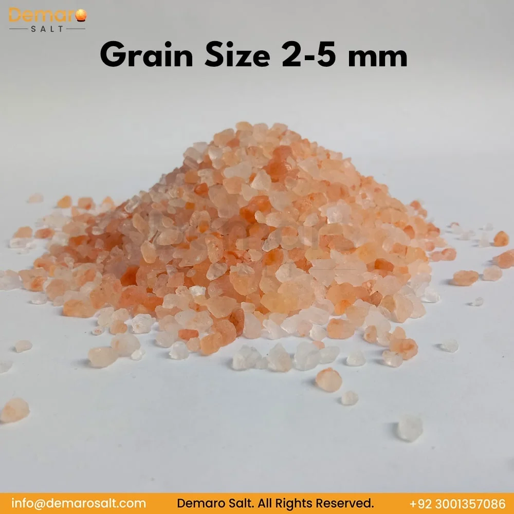 Organic 100% Pure Natural Himalayan Pink Rock Salt Light Edible 2-5 mm ISO Certified Food Grade Bulk/Bag Packaging