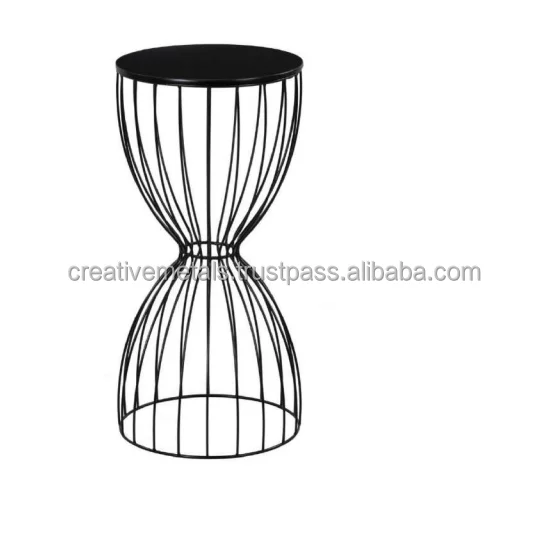 
European Style Furniture console table Round Coffee End Table with Different Color Metal 