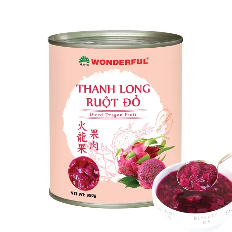 Фрукты в кубиках дракона-консервированные фрукты, сделанные во Вьетнаме