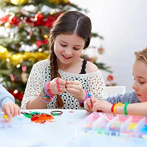 1500 Pieces Handcraft Loom Rubber Bands Weaving DIY Friendship Bracelet Making Kits for Girls