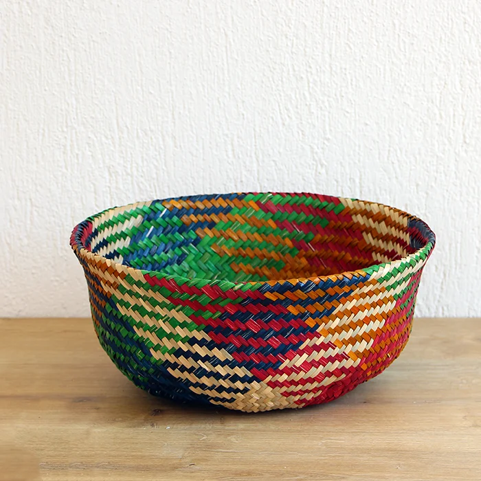 Wicker Colorful Seagrass Storage Basket Handmade for Home Restaurant Hotel Decoration Natural Eco-Friendly Made in Vietnam