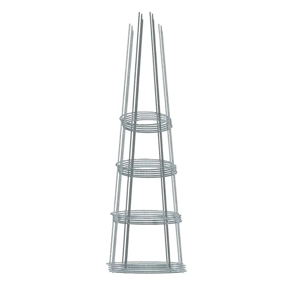 Flower Tomato Cage with Stand Stakes and Stable Support Rings